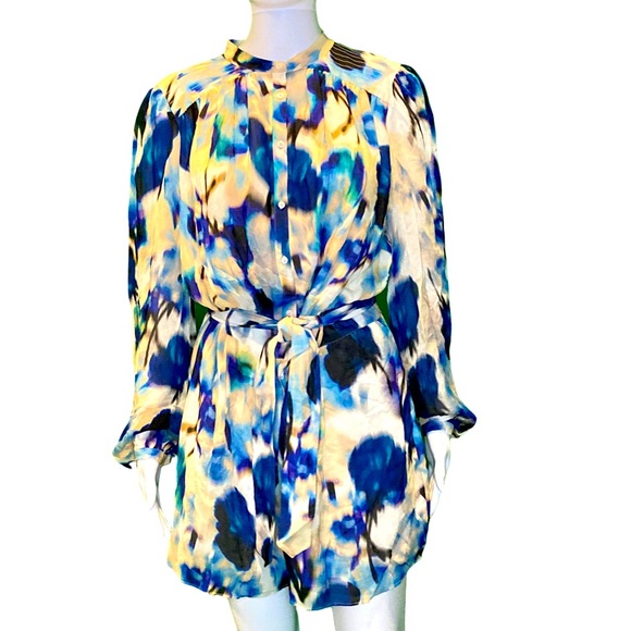 NWT Reiss Tate Multicolor Abstract Printed Romper Playsuit - Sz 8 - Picture 4 of 10